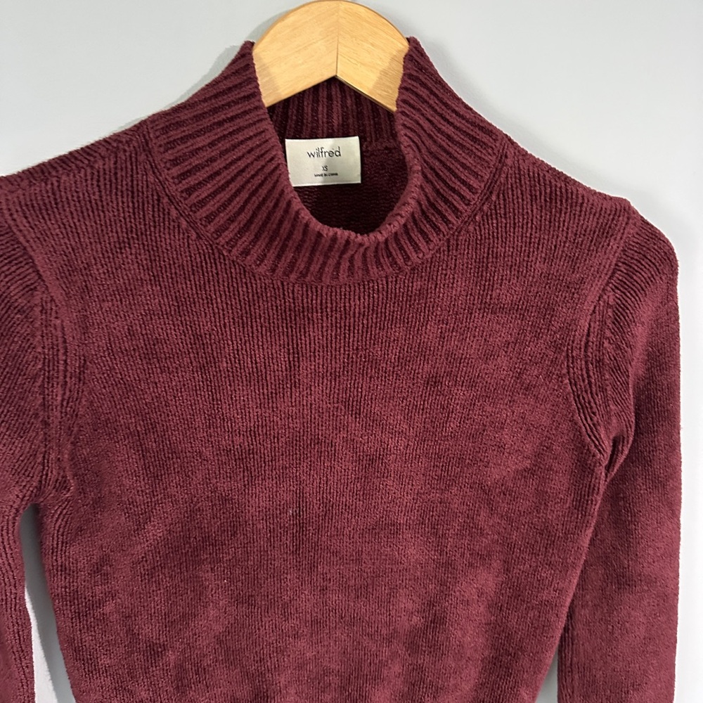 Wilfred Deep Red Ribbed Sweater - Picture 3 of 6